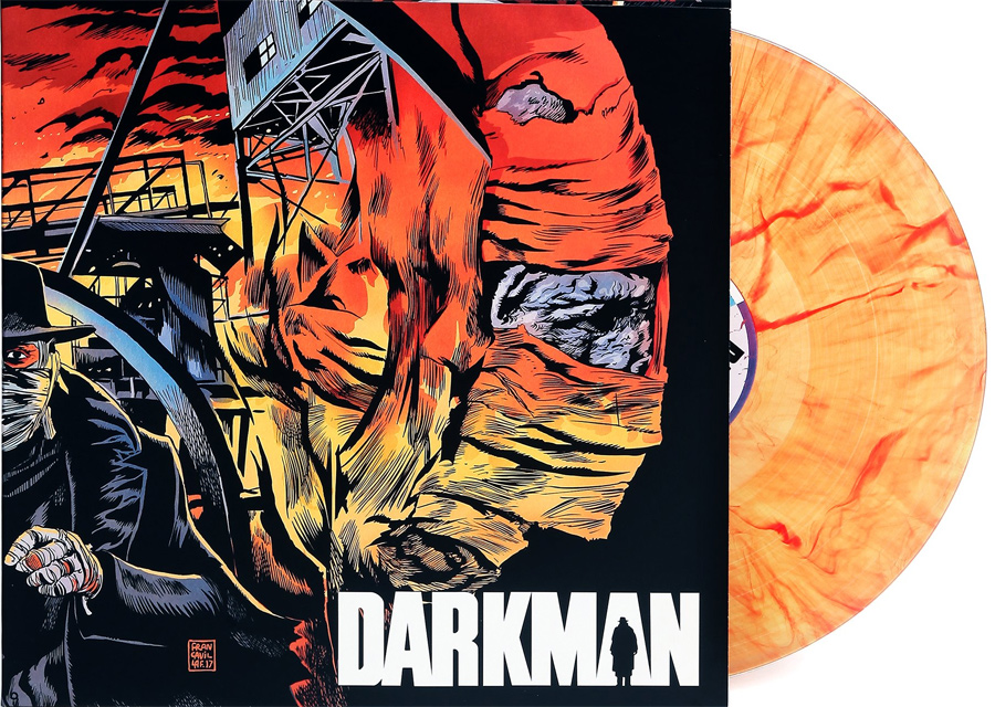 Darkman Soundtrack Vinyl LP Danny Elfman Fire Variant - Click Image to Close