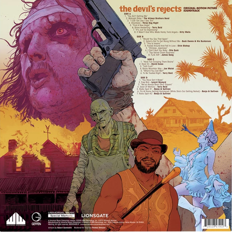 Devil's Rejects 2005 Soundtrack Vinyl LP Colored Vinyl 2 LP SET - Click Image to Close