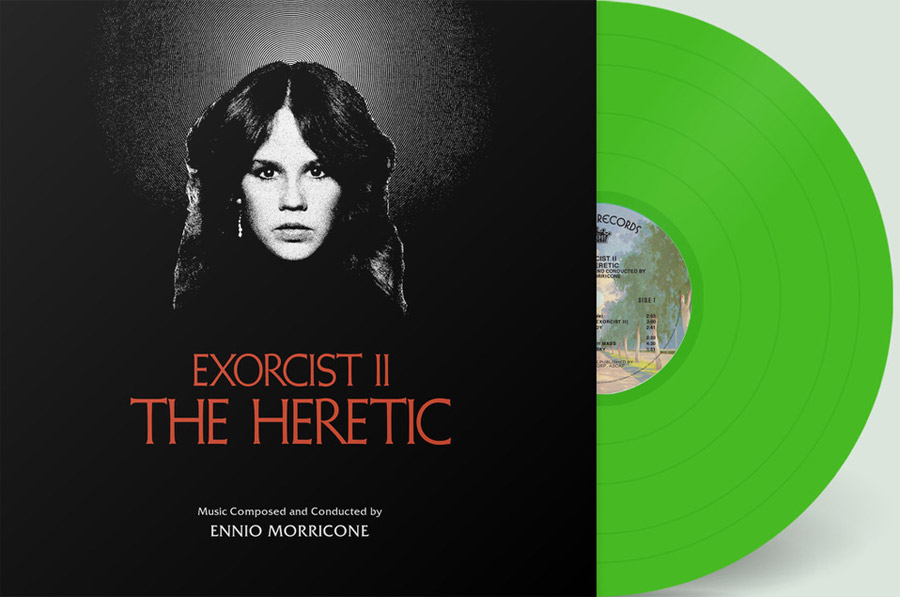 Exorcist II: The Heretic Soundtrack Vinyl LP Ennio Morricone Green Vinyl - Click Image to Close
