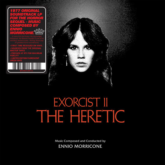 Exorcist II: The Heretic Soundtrack Vinyl LP Ennio Morricone Green Vinyl - Click Image to Close