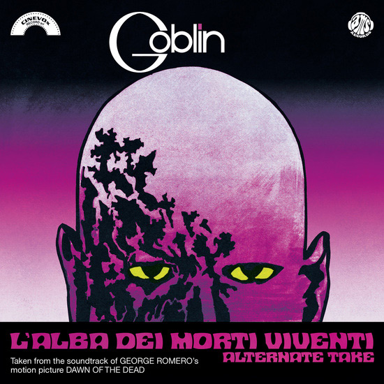 Goblin Dawn of the Dead L'Alba Dei Morti Viventi (Alternate Take) / La Caccia 7" Single Pink Vinyl - Click Image to Close