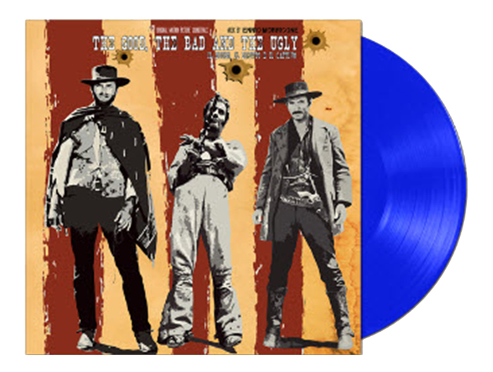 Good, the Bad and the Ugly Soundtrack Vinyl LP Ennio Morricone 12" BLUE Vinyl - Click Image to Close