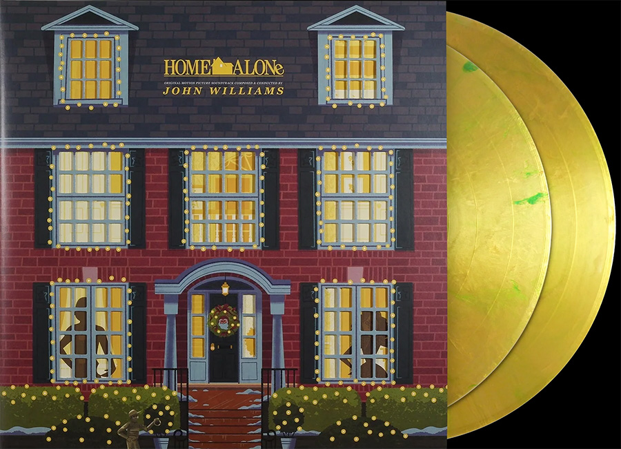 Home Alone Soundtrack Vinyl LP John Williams (2LP Set) (Gold Christmas Cornetto Vinyl) - Click Image to Close