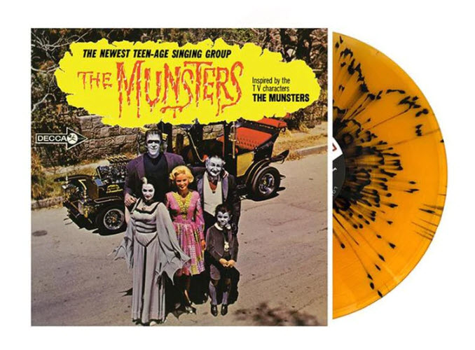 THE MUNSTERS 'THE MUNSTERS' LP (orange with black splatter vinyl) - Click Image to Close