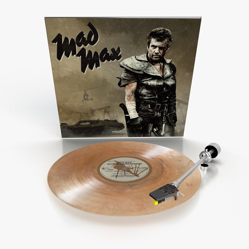 Mad Max Trilogy Soundtrack Vinyl 3 LP Set Gray, Black & Sand Colored Vinyl - Click Image to Close