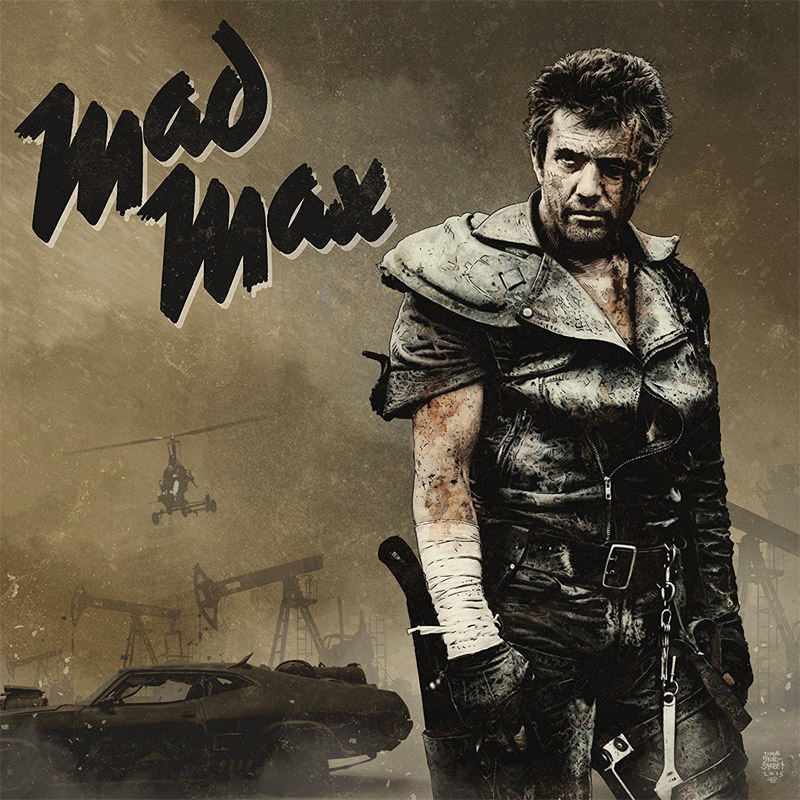 Mad Max Trilogy Soundtrack Vinyl 3 LP Set Gray, Black & Sand Colored Vinyl - Click Image to Close