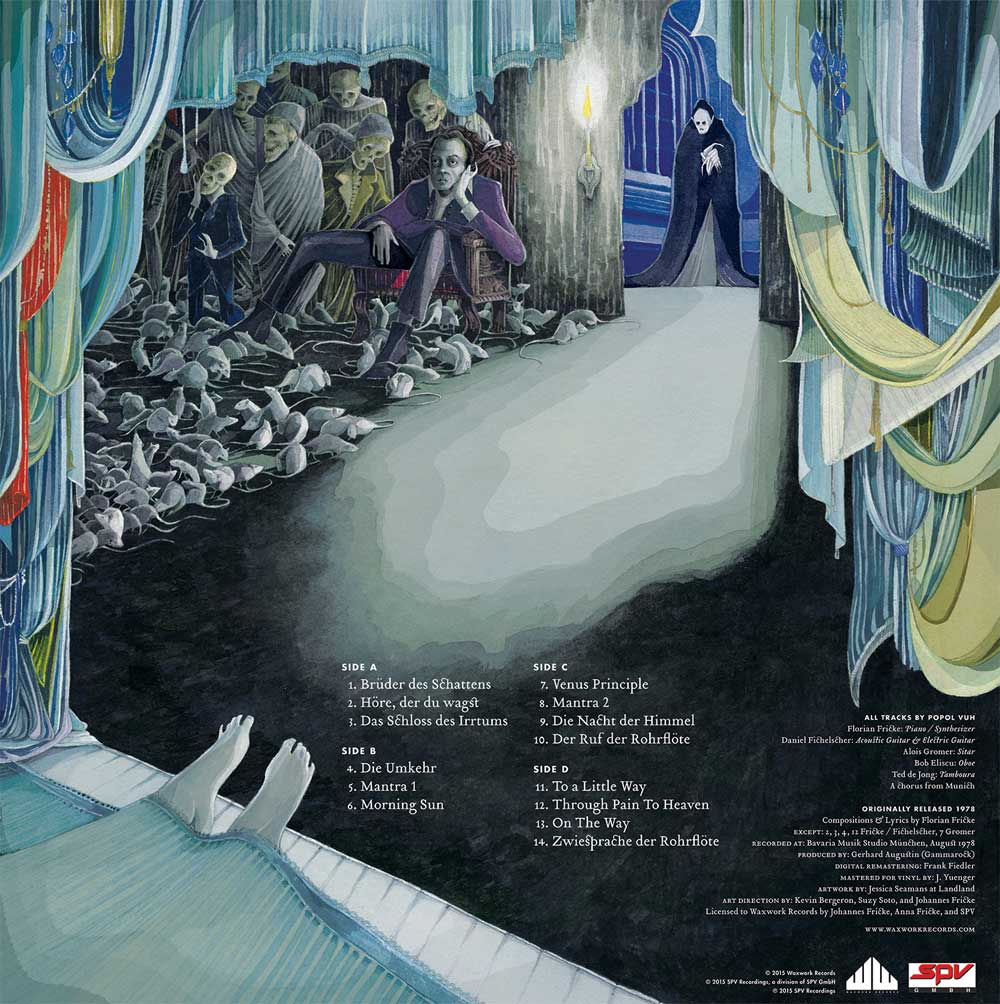 Nosferatu The Vampire Soundtrack Vinyl LP Popol Vuh 2 LP Set White Marble Castle Wall Colored