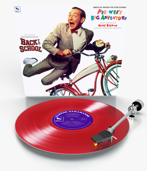 Pee-Wee's Big Adventure Soundtrack Vinyl LP Danny Elfman LIMITED EDITION RED VINYL - Click Image to Close