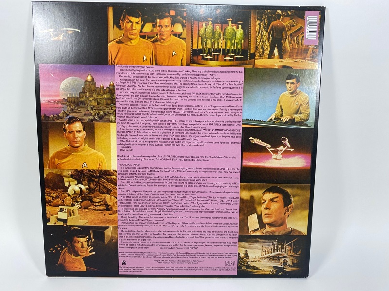 Star Trek, From The Original Pilots The Cage & Where No Man Has Gone Before Original Television Soundtrack Black Vinyl LP - Click Image to Close