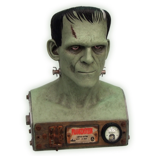 Frankenstein VFX Head 1:1 Scale-Sound & Lights - Click Image to Close