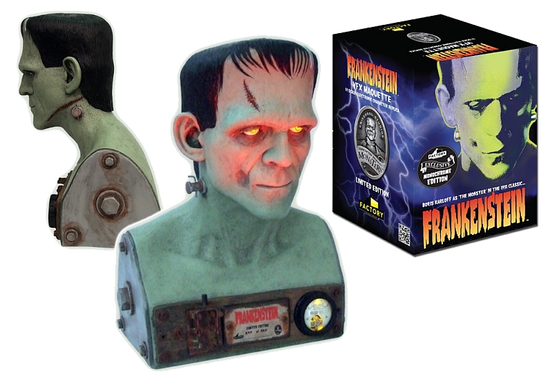 Frankenstein VFX Head 1:1 Scale-Sound & Lights - Click Image to Close