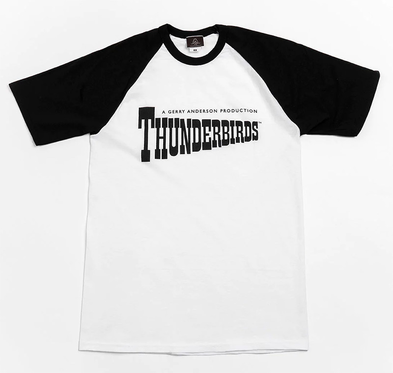 Thunderbirds Gerry Anderson Logo Raglan T-Shirt - Click Image to Close