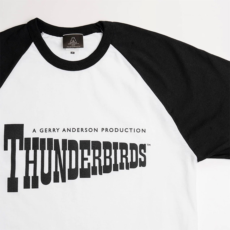 Thunderbirds Gerry Anderson Logo Raglan T-Shirt - Click Image to Close