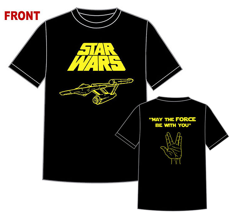 Greatest T-Shirt Ever Star Trek / Star Wars Greatest T-Shirt Ever