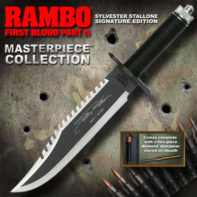 Rambo II Knife Signature Masterpiece Collection Prop Replica - Click Image to Close