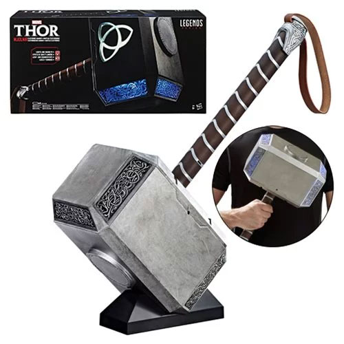 Thor Mjolnir Hammer Marvel Legends Electronic Prop Replica - Click Image to Close