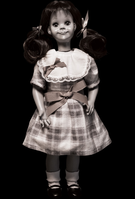 Twilight Zone Talky Tina Doll Prop Replica - Click Image to Close