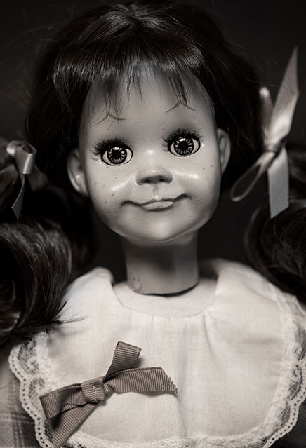 Twilight Zone Talky Tina Doll Prop Replica - Click Image to Close