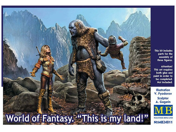 World Of Fantasy This Is My Land 1/24 Scale Model Kit by Master Box - Click Image to Close