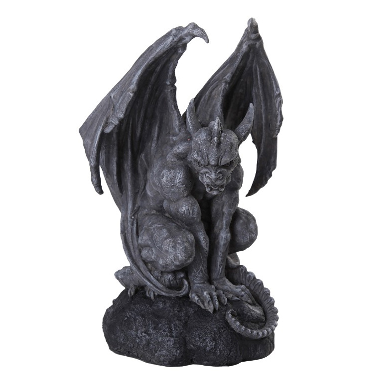 Gargoyle 12" Cold Cast Resin Statue - Click Image to Close