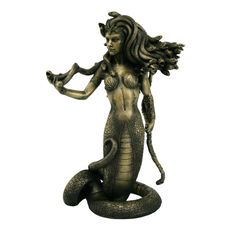 Medusa 8" Cold Cast Resin Statue - Click Image to Close