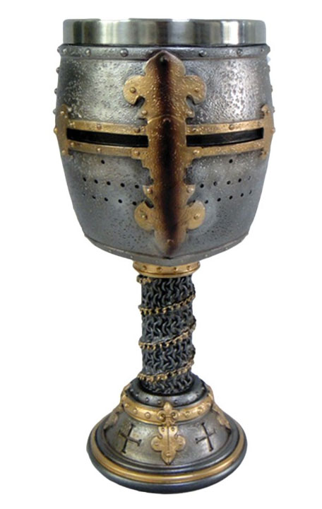 Crusader Knight Medieval Goblet - Click Image to Close