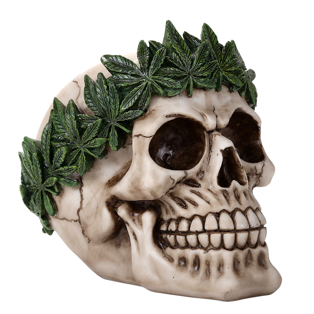 Cannabis Skull 1/2 Scale Statue - Click Image to Close