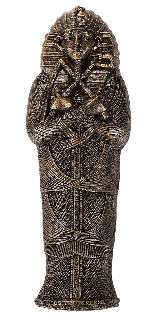 King Tut Egyptian Sarcophagus with Mummy Figure - Click Image to Close