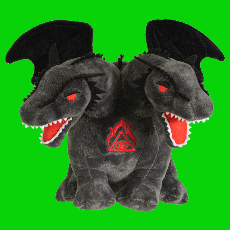Dragon Double Headed Dragon 15 Inch Plush Toy - Click Image to Close