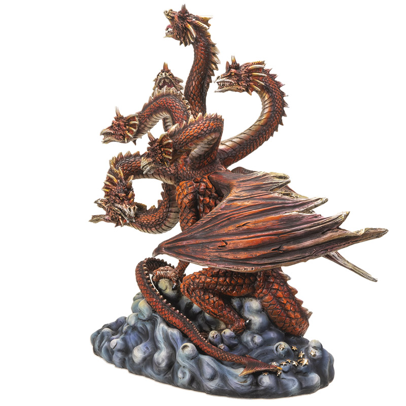 Hydra Dragon 14" Polyresin Statue - Click Image to Close