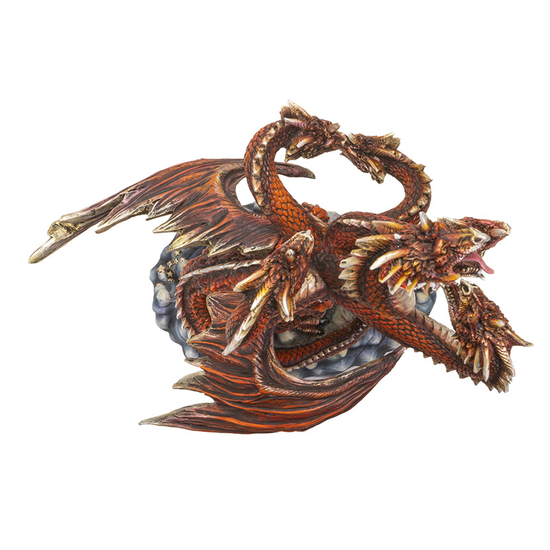 Hydra Dragon 14" Polyresin Statue - Click Image to Close