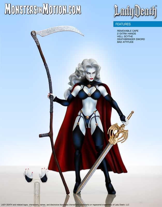 Lady Death 6" Action Figure - Click Image to Close