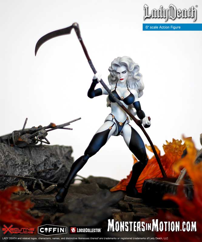 Lady Death 6" Action Figure - Click Image to Close