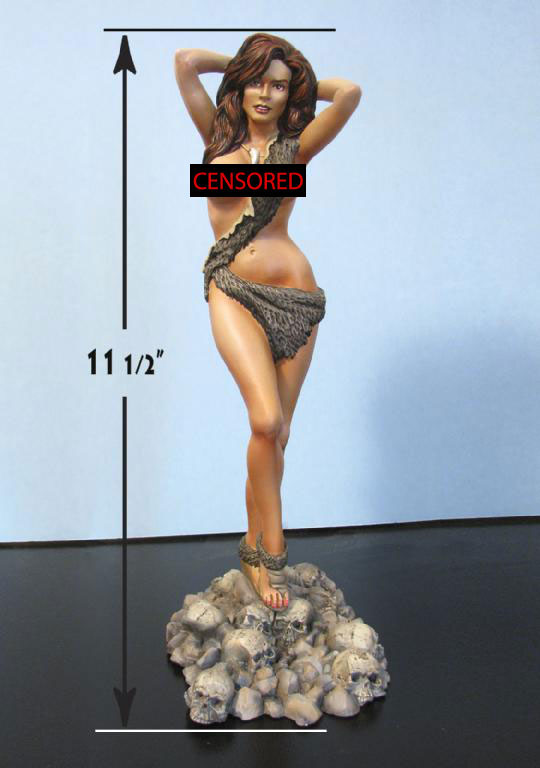 Cave Woman 11.5" Tall Resin Model Kit - Click Image to Close