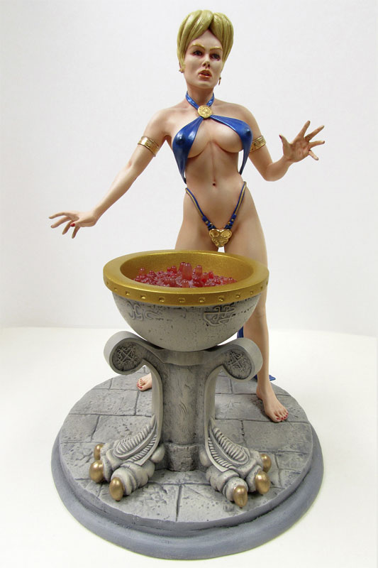 Angelina Sorceress of Light with Cauldron 1/6 Scale Model Kit - Click Image to Close