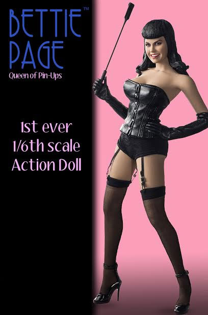 Bettie Page Queen of Pinups 1/6 Scale Action Doll Betty Page - Click Image to Close