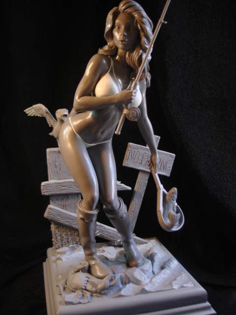 No Fishing 1/6 Scale Sexy Girl Resin Model Kit - Click Image to Close