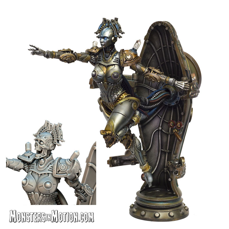 Lady Mechanica 1/8 Scale Model Kit 11" Tall - Click Image to Close