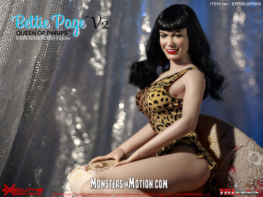 Bettie Page Queen Of Pinups V2 1/6 Scale Figure - Click Image to Close