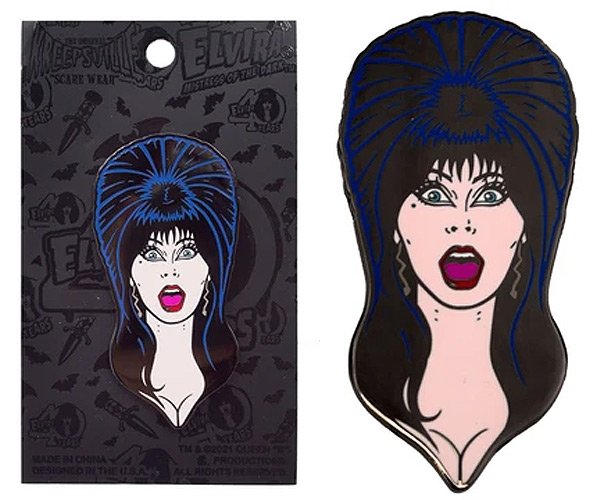 Elvira Pop Icon Enamel Pin - Click Image to Close