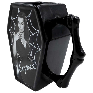 Vampira Cobweb Coffin Mug - Click Image to Close