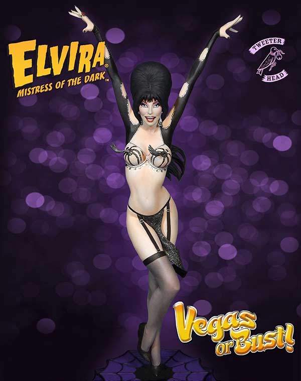 Elvira Mistress Of The Dark "Vegas or Bust" Maquette Statue - Click Image to Close