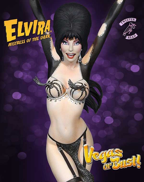 Elvira Mistress Of The Dark "Vegas or Bust" Maquette Statue - Click Image to Close