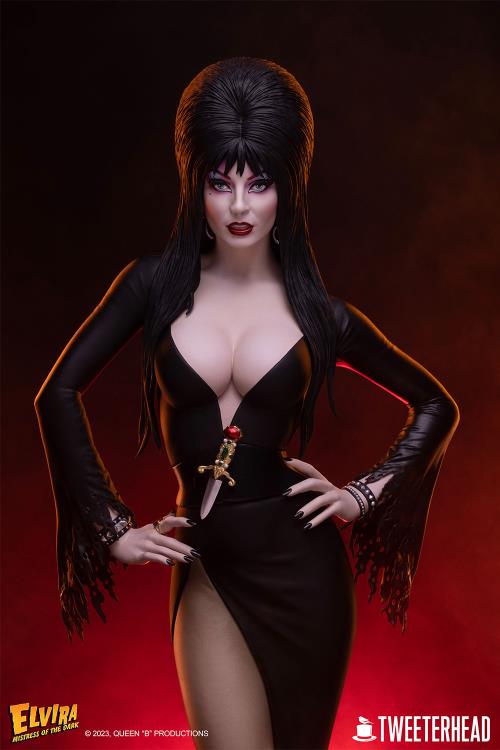 Elvira: Mistress of the Dark 1/4 Scale Maquette Statue - Click Image to Close