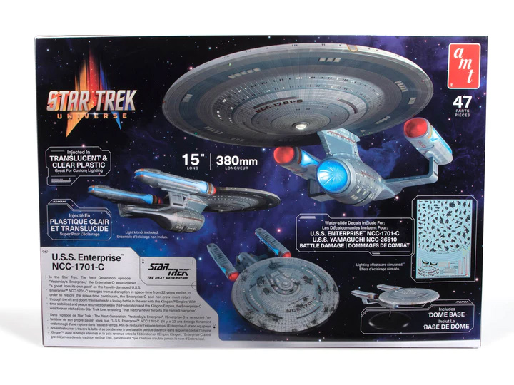 Star Trek TNG USS Enterprise 1701-C 1/1400 Scale Model Kit by Polar Lights - Click Image to Close