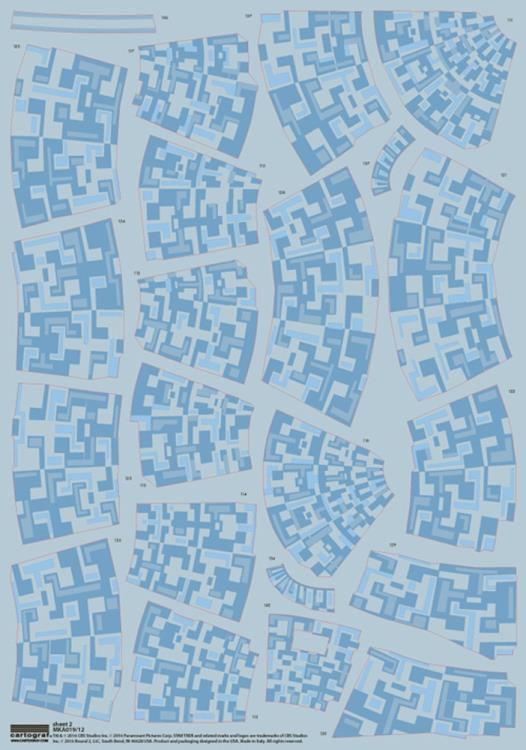 Star Trek TNG Enterprise 1701-D 1/1400 Scale Aztec Decals set for AMT Model Kit - Click Image to Close