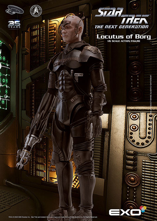Star Trek: The Next Generation Locutus of Borg 1:6 Scale Action Figure - Click Image to Close