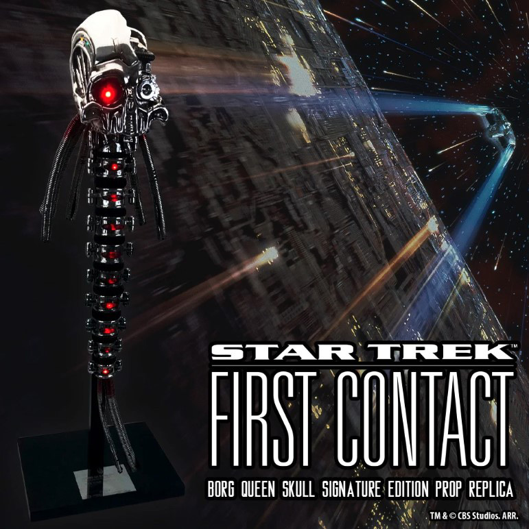 Star Trek First Contact Borg Queen Skull Signature Edition Prop Replica - Click Image to Close