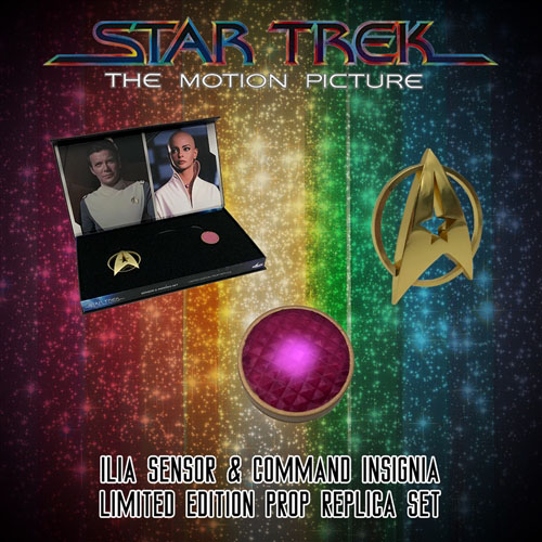 Star Trek - The Motion Picture Ilia Sensor And Command Insignia Limited Edition Prop Replica Set - Click Image to Close