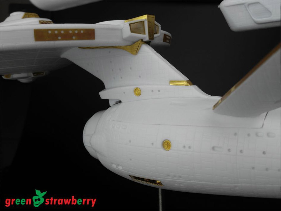 Star Trek TOS Enterprise 1701-A Refit 1/537 Scale Photoetch Detail Set for AMT by Green Strawberry - Click Image to Close